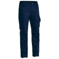 Bisley BPC6475_BPCT - 100% Cotton Navy X Airflow Ripstop Engineered Cargo Work Pants